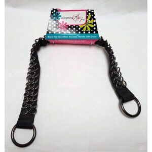 Everything Mary Black Flat Microfiber Replacement Shoulder Handle Chain EVM3564